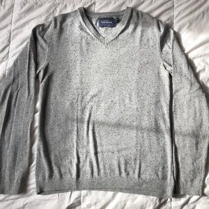 Topman - S - Gray longsleeve V Neck Sweater